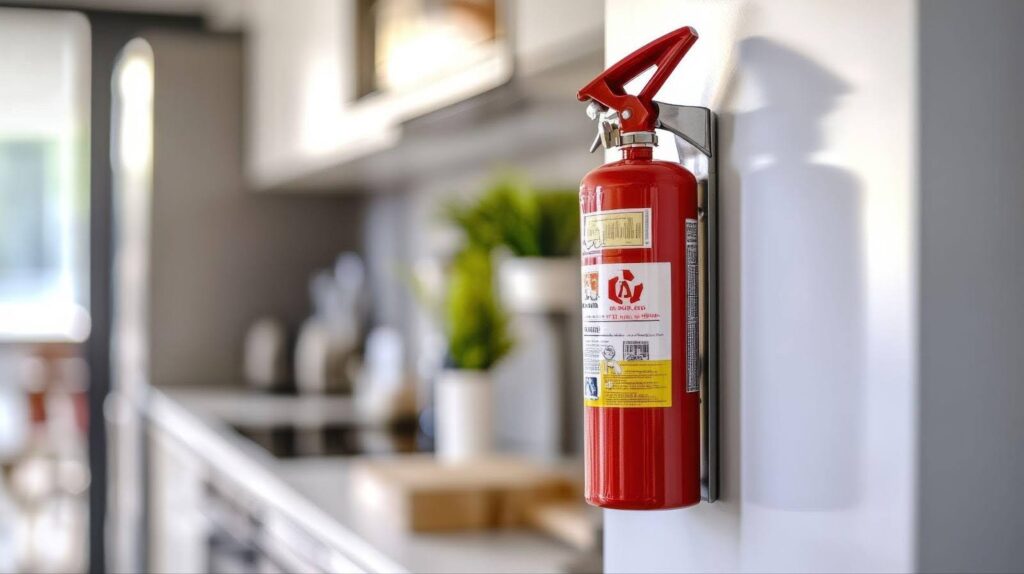 Kitchen fire extinguisher, essential for fire safety