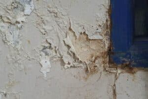 Water Has Spread Behind Walls